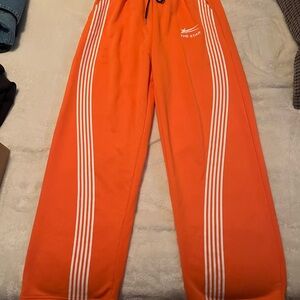 Orange Track Pants